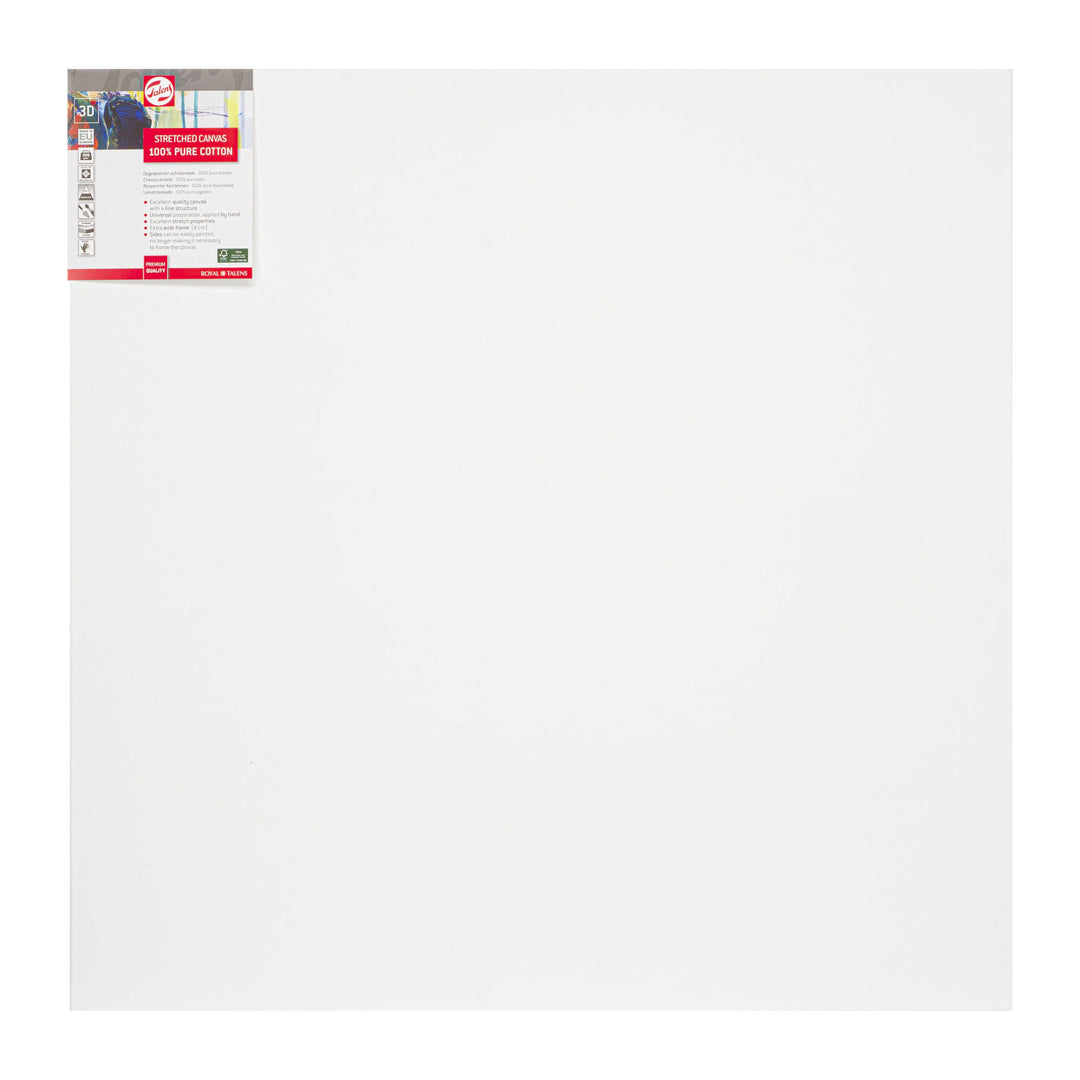 Talens Bespannter Keilrahmen Baumwolle 3D 80 x 80 cm