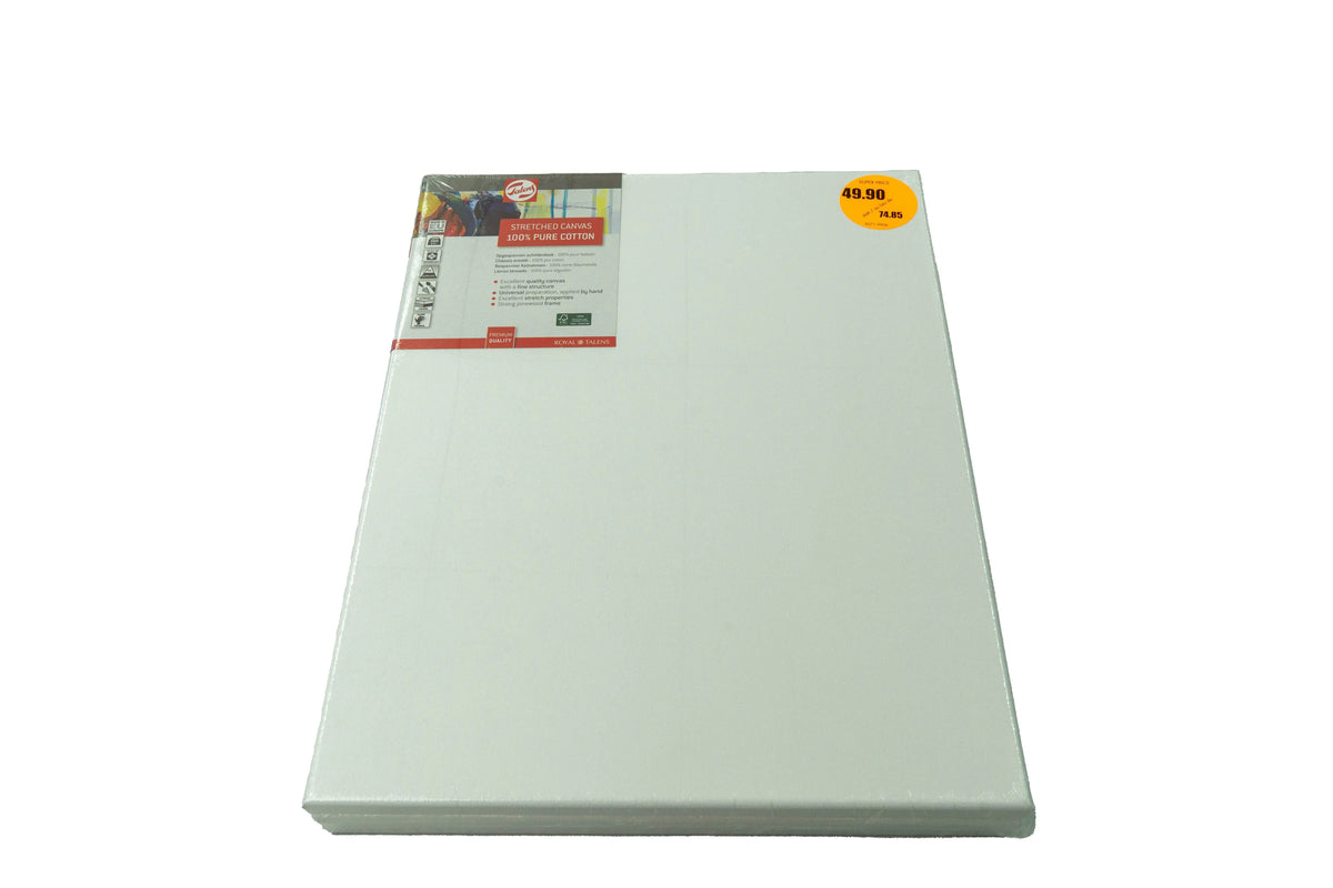 Talens Bespannter Keilrahmen Baumwolle 40 x 50 cm Trio-Set - Kidis Art