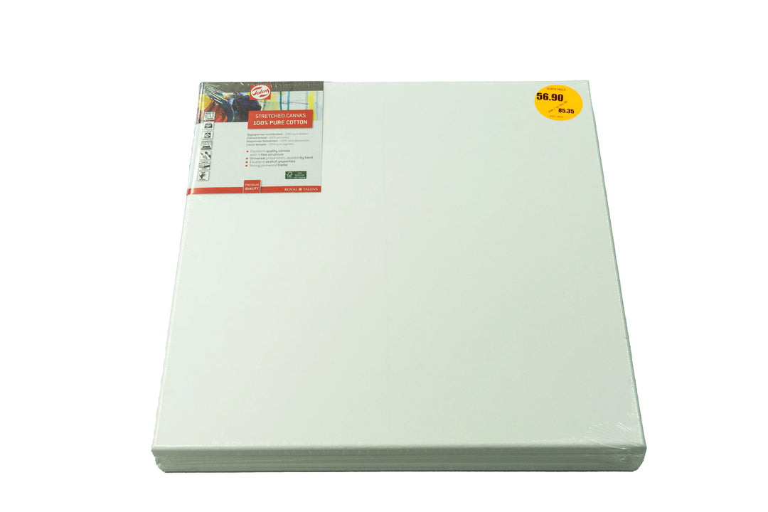 Talens Bespannter Keilrahmen Baumwolle 50 x 50 cm Trio-Set
