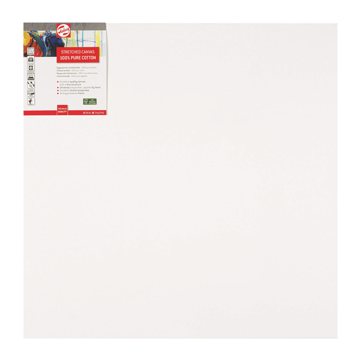Talens Bespannter Keilrahmen Baumwolle 60 x 60 cm - Kidis Art