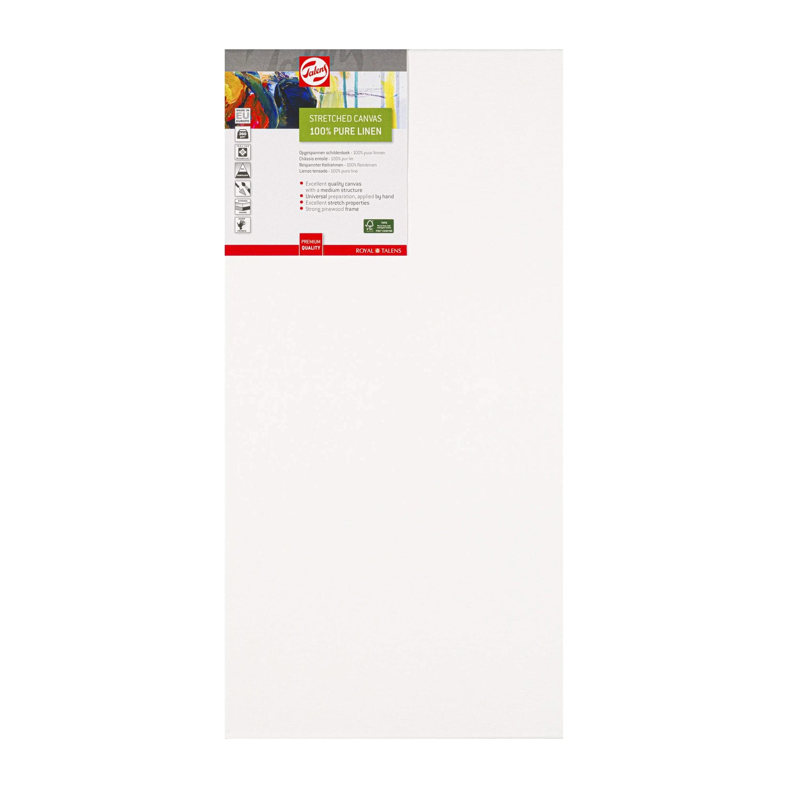 Talens Bespannter Keilrahmen Leinen 30 x 60 cm - Kidis Art