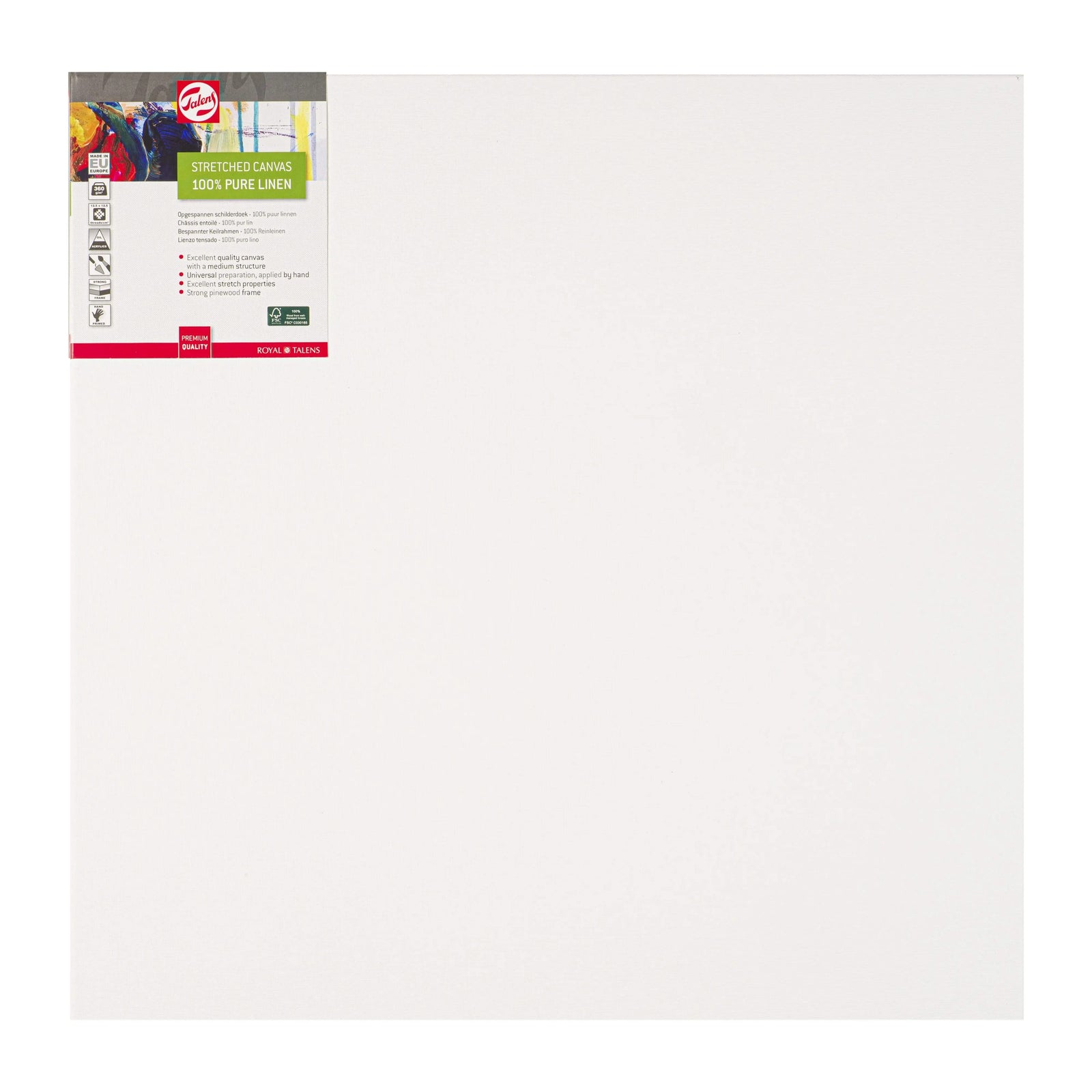 Talens Bespannter Keilrahmen Leinen 60 x 60 cm - Kidis Art