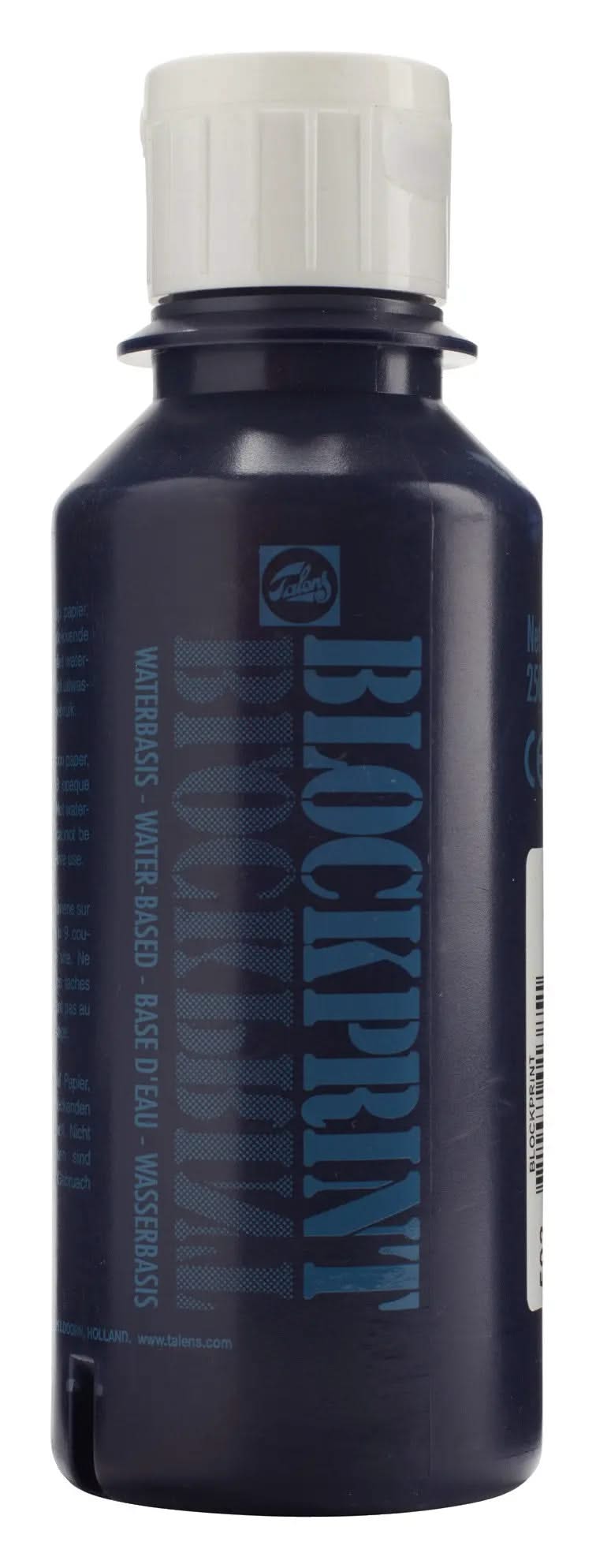 Talens Blockprint Flasche 250 ml Dunkelblau 502 - Kidis Art