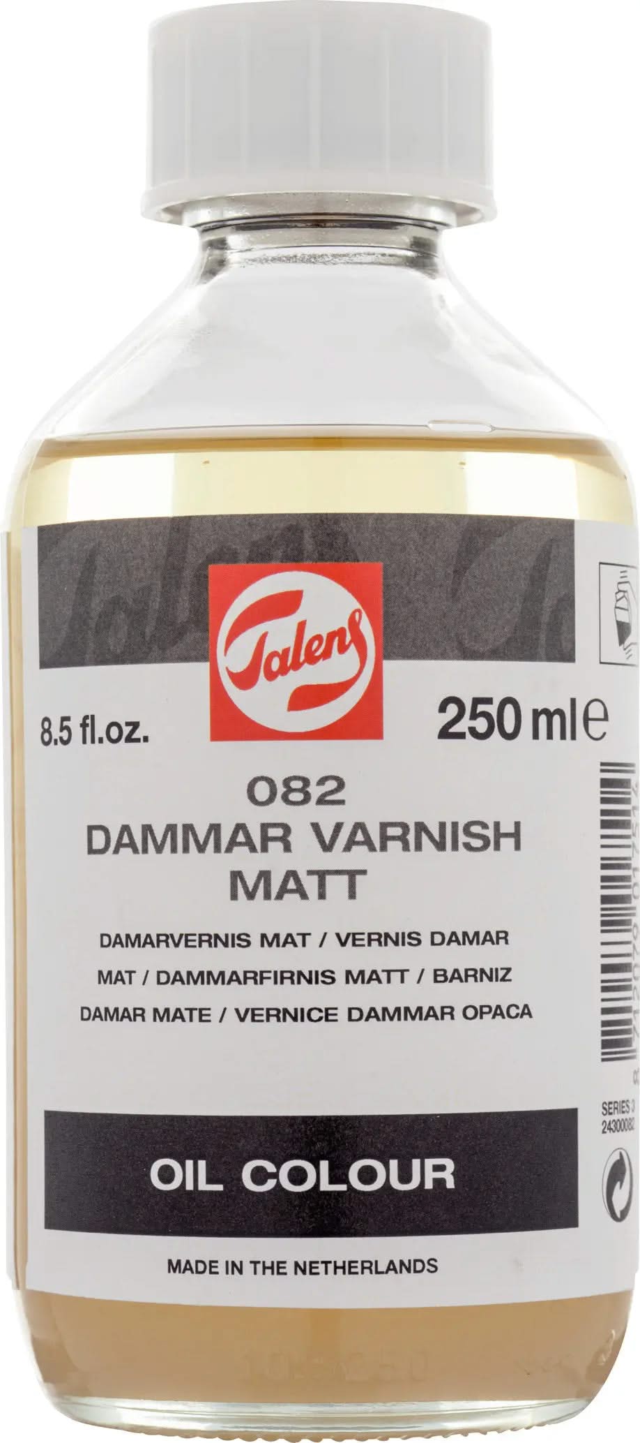 Talens Damarfirnis Matt 082 Flasche 250 ml - Kidis Art