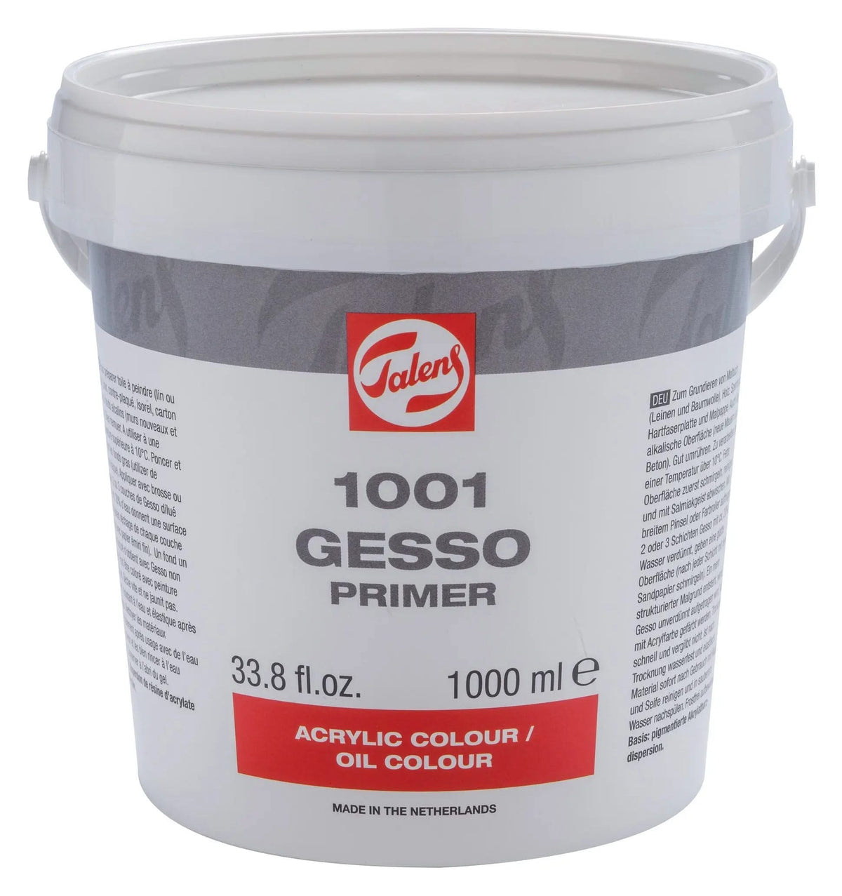 Talens Gesso Primer 1001 Eimer 1000 ml - Kidis Art