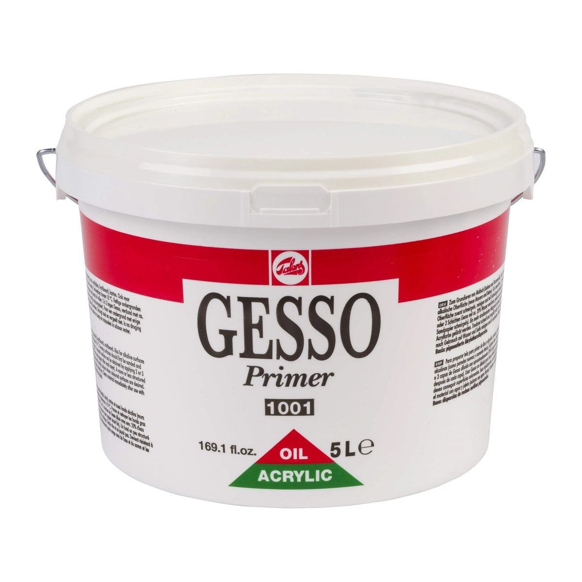 Talens Gesso Primer 1001 Eimer 5000 ml - Kidis Art