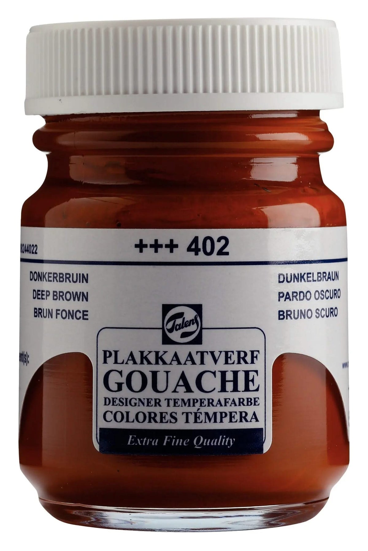 Talens Gouache Extra Fine Quality Flasche 50 ml Dunkelbraun 402 - Kidis Art
