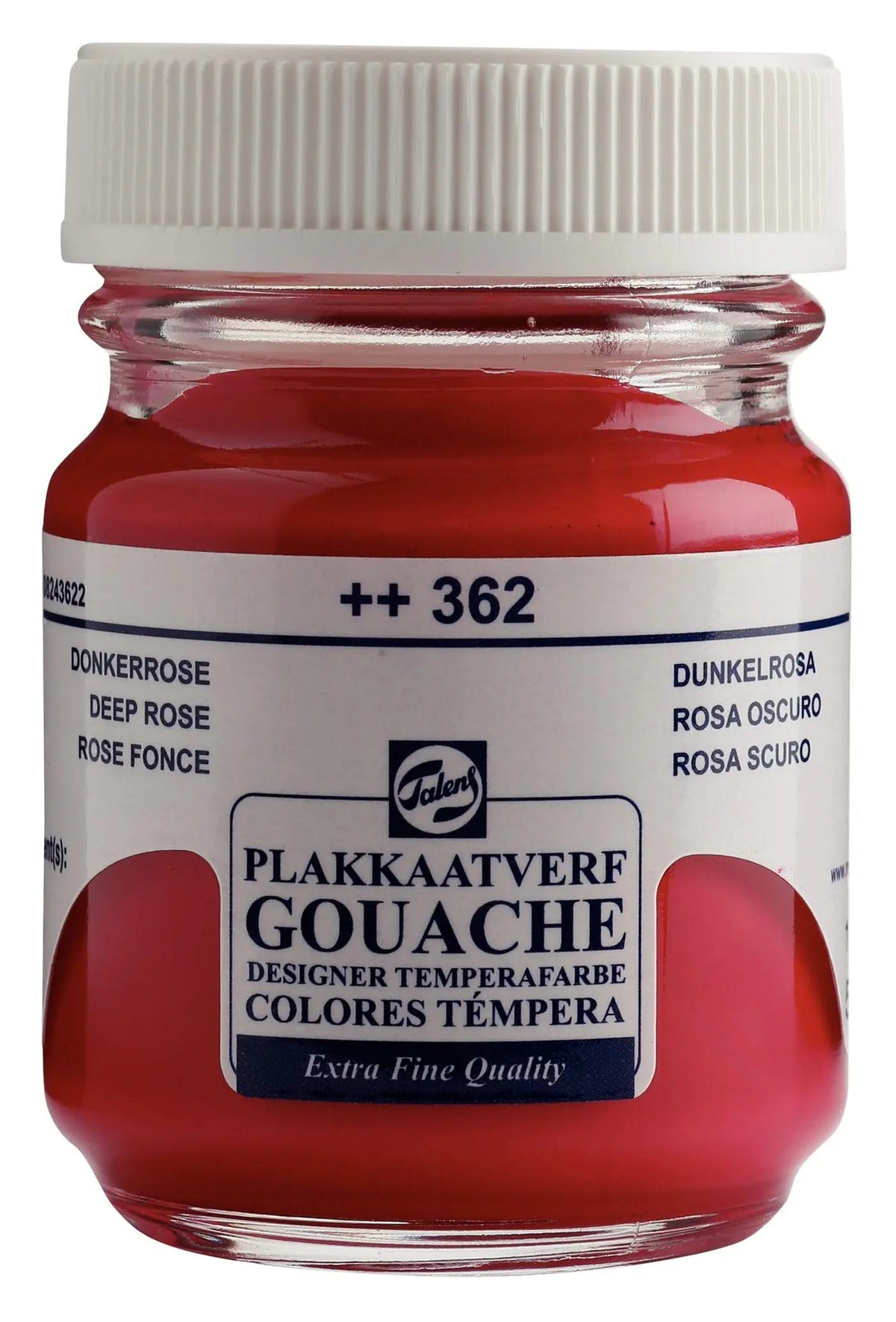 Talens Gouache Extra Fine Quality Flasche 50 ml Dunkelrosa 362 - Kidis Art