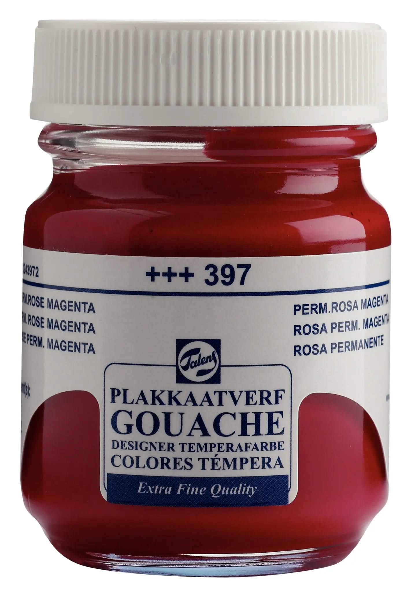 Talens Gouache Extra Fine Quality Flasche 50 ml Permanentrosa (Magenta) 397 - Kidis Art
