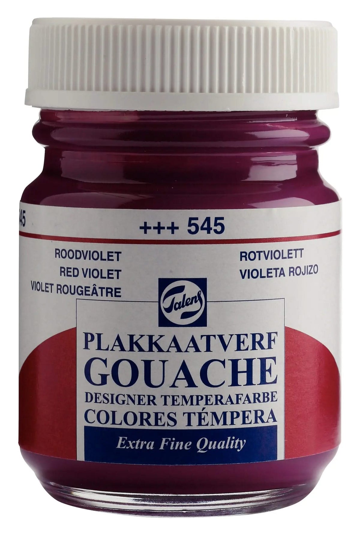 Talens Gouache Extra Fine Quality Flasche 50 ml Rotviolett 545 - Kidis Art