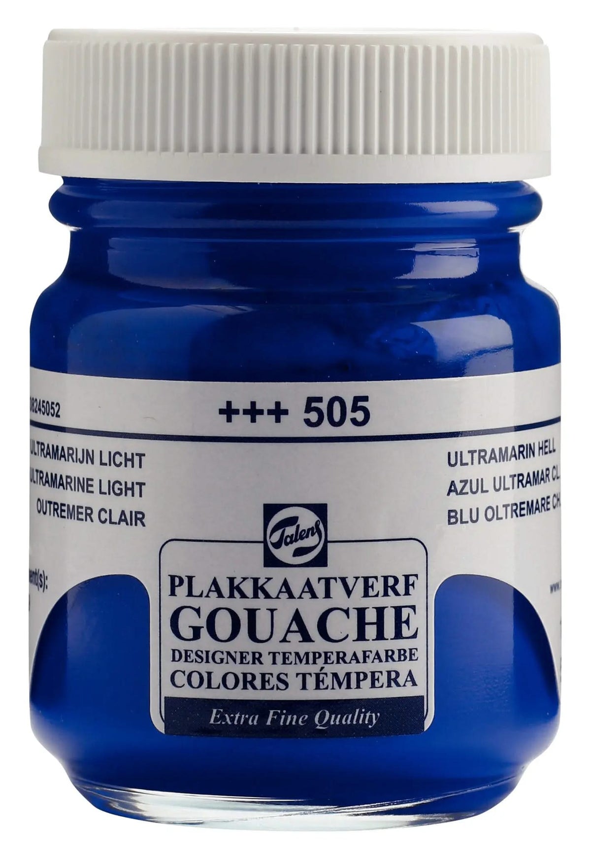 Talens Gouache Extra Fine Quality Flasche 50 ml Ultramarin Hell 505 - Kidis Art