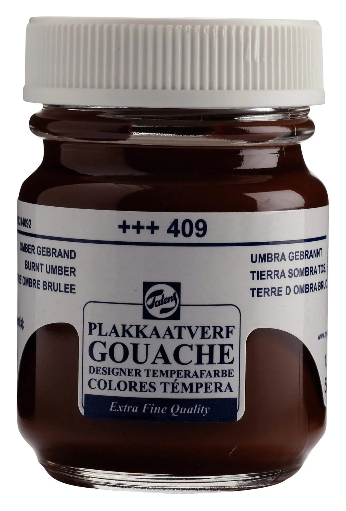 Talens Gouache Extra Fine Quality Flasche 50 ml Umbra Gebrannt 409 - Kidis Art