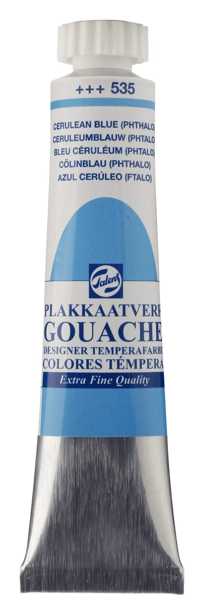 Talens Gouache Extra Fine Quality Tube 20 ml Cölinblau (Phthalo) 535 - Kidis Art