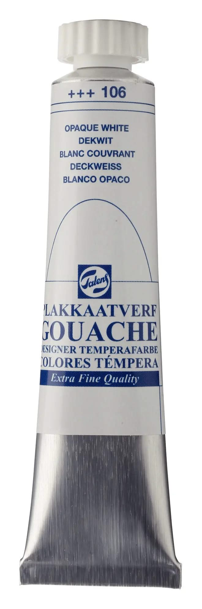 Talens Gouache Extra Fine Quality Tube 20 ml Deckweiß Extra 106 - Kidis Art