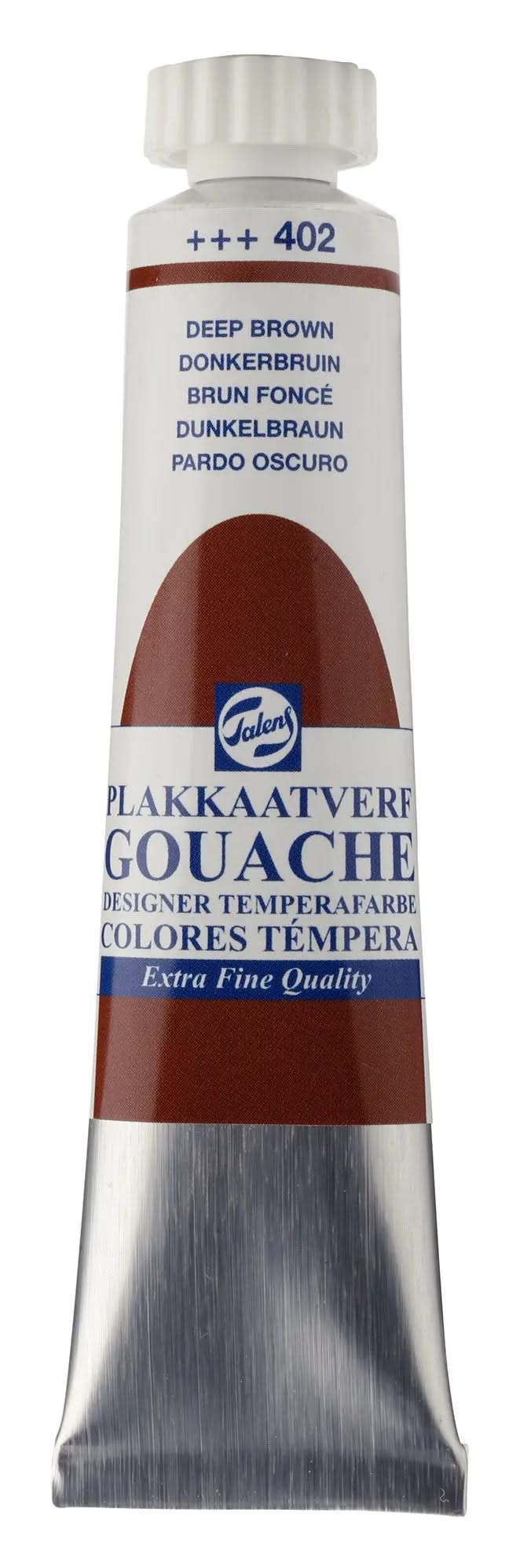 Talens Gouache Extra Fine Quality Tube 20 ml Dunkelbraun 402 - Kidis Art