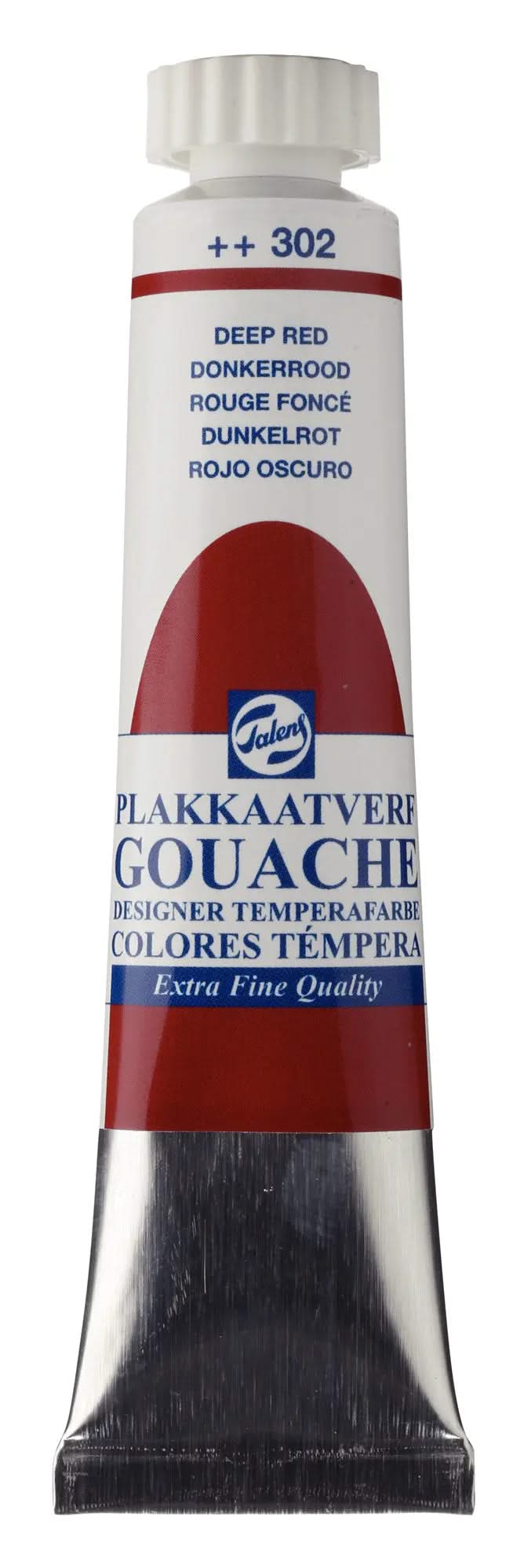 Talens Gouache Extra Fine Quality Tube 20 ml Dunkelrot 302 - Kidis Art