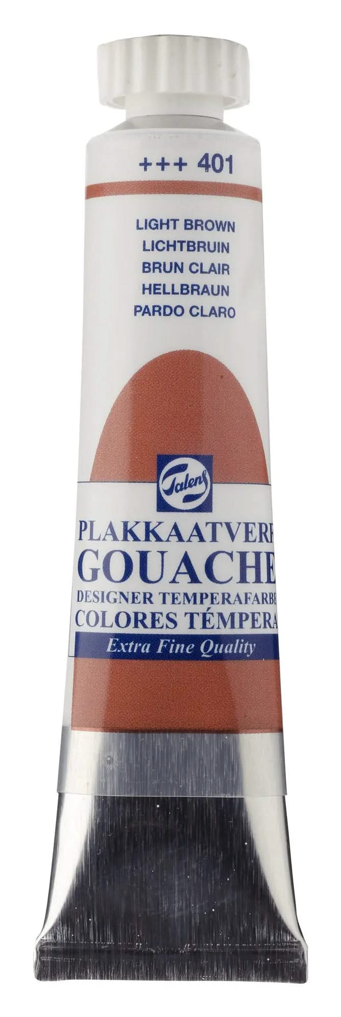 Talens Gouache Extra Fine Quality Tube 20 ml Hellbraun 401 - Kidis Art
