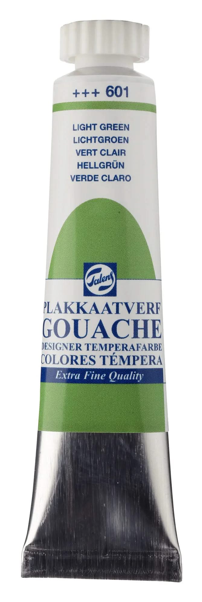 Talens Gouache Extra Fine Quality Tube 20 ml Hellgrün 601 - Kidis Art