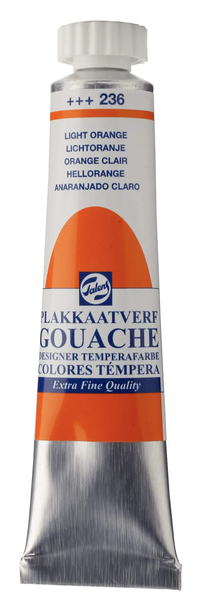 Talens Gouache Extra Fine Quality Tube 20 ml Hellorange 236 - Kidis Art