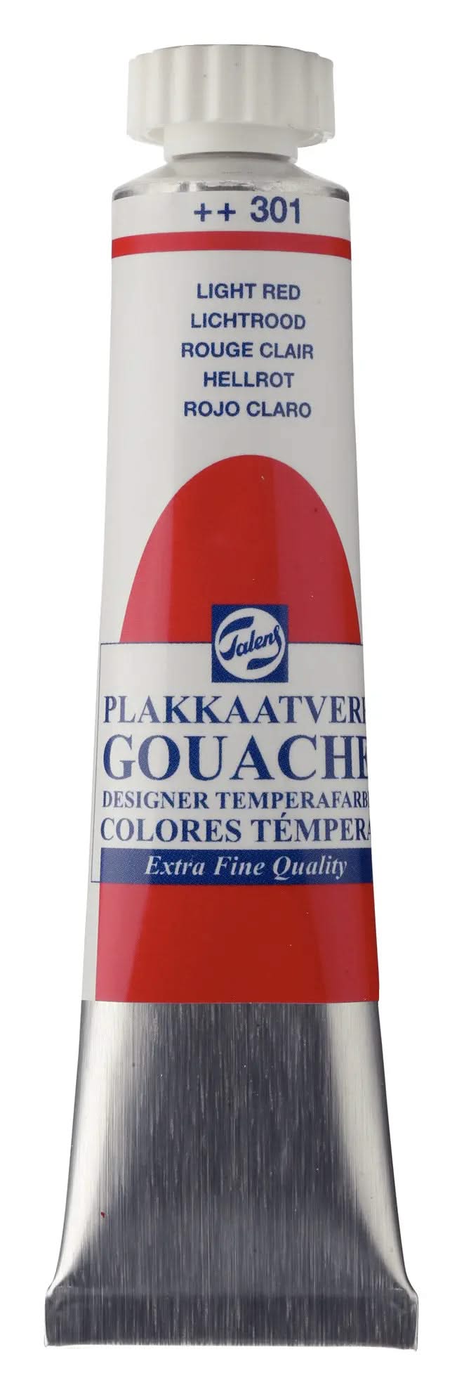 Talens Gouache Extra Fine Quality Tube 20 ml Hellrot 301 - Kidis Art
