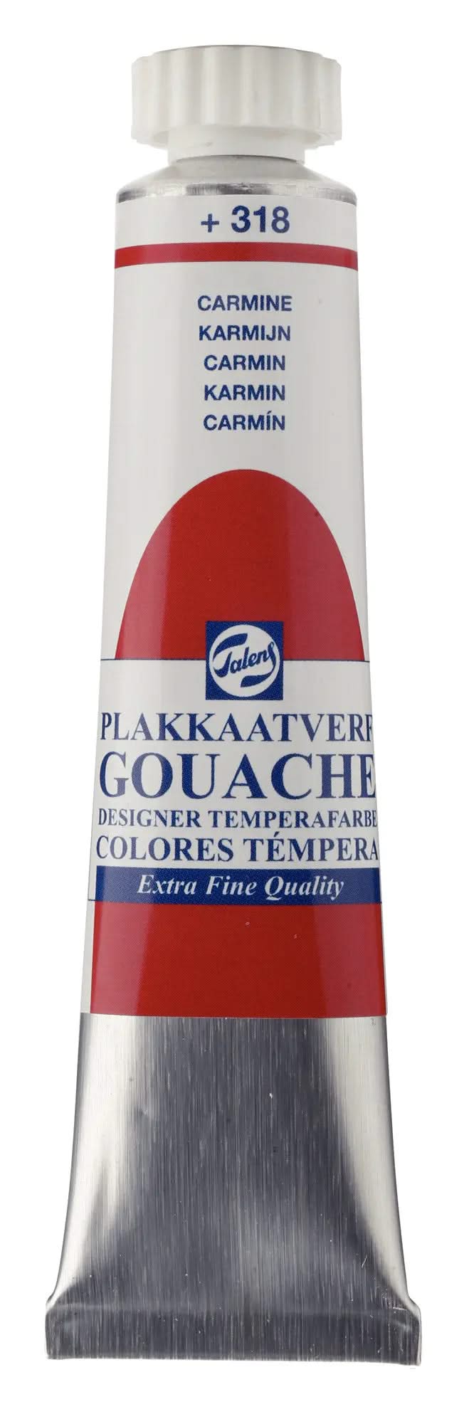Talens Gouache Extra Fine Quality Tube 20 ml Karmin 318 - Kidis Art