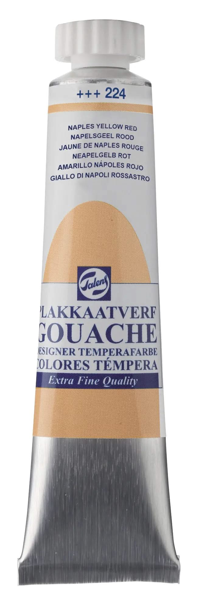 Talens Gouache Extra Fine Quality Tube 20 ml Neapelgelb Rot 224 - Kidis Art