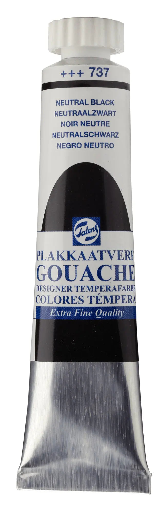 Talens Gouache Extra Fine Quality Tube 20 ml Neutralschwarz 737