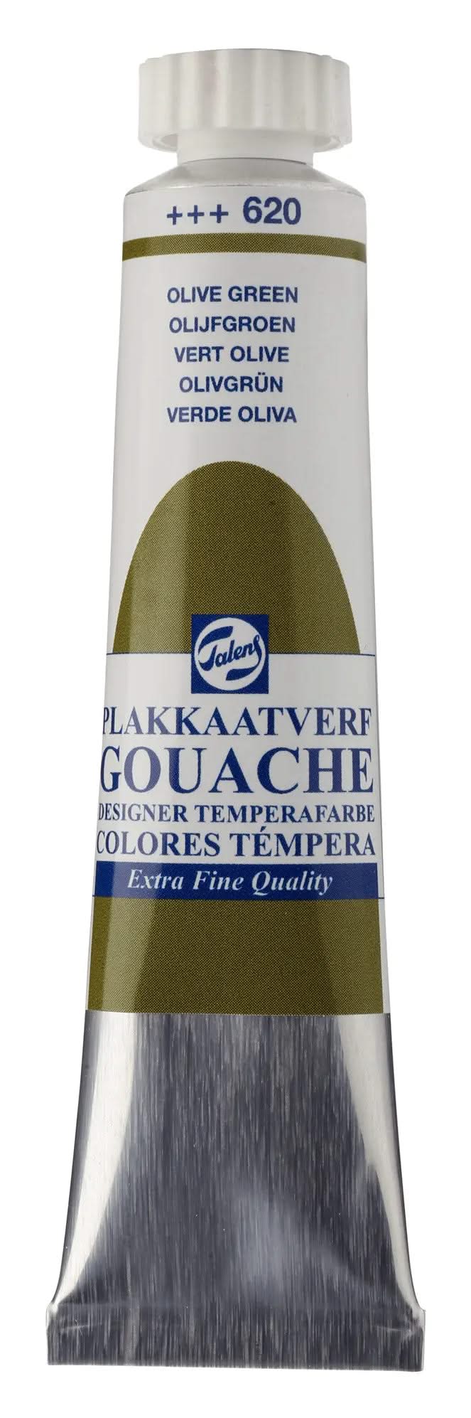 Talens Gouache Extra Fine Quality Tube 20 ml Olivgrün 620 - Kidis Art