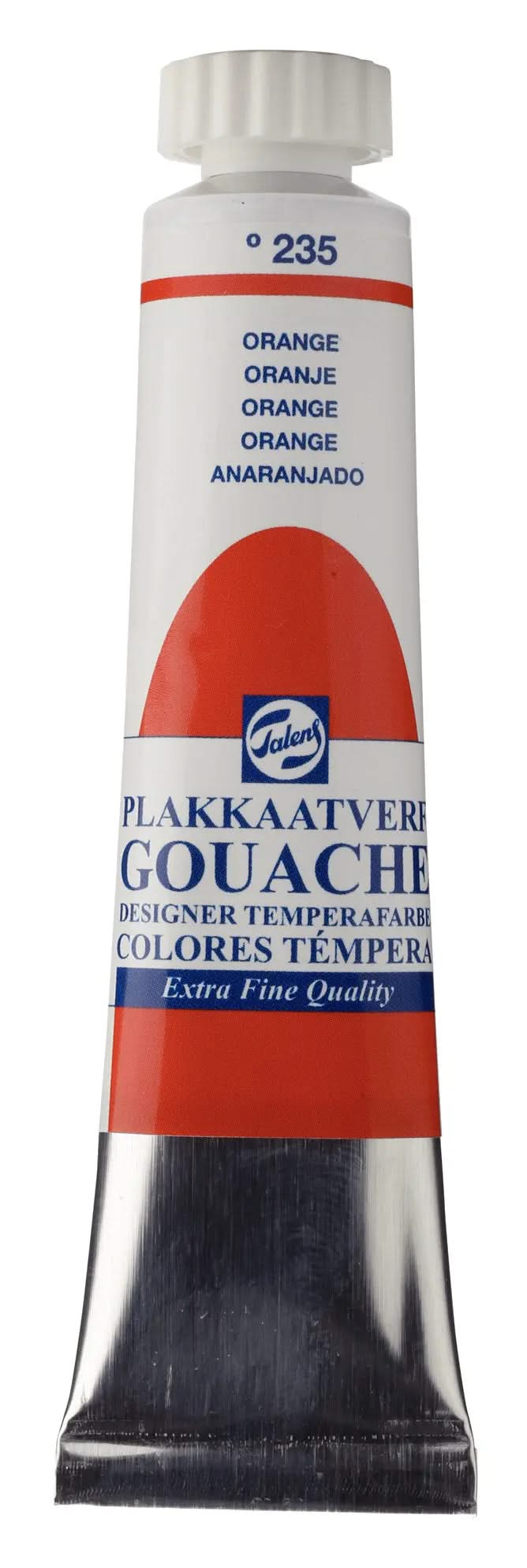 Talens Gouache Extra Fine Quality Tube 20 ml Orange 235 - Kidis Art