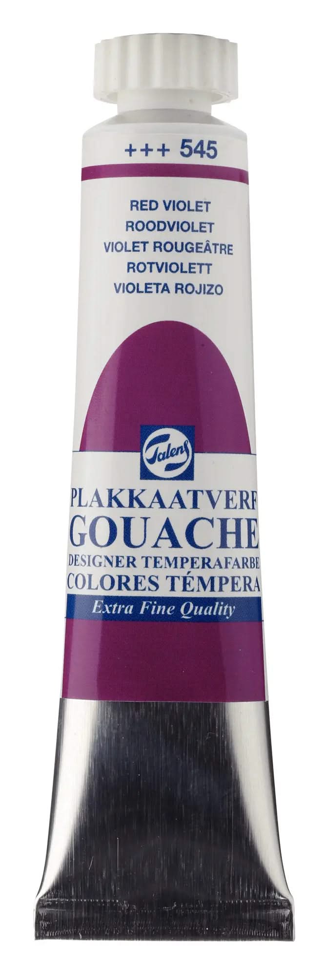 Talens Gouache Extra Fine Quality Tube 20 ml Rotviolett 545 - Kidis Art
