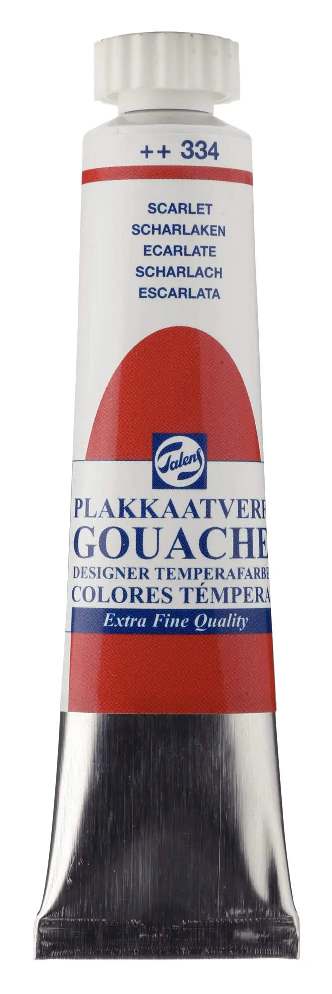 Talens Gouache Extra Fine Quality Tube 20 ml Scharlach 334 - Kidis Art