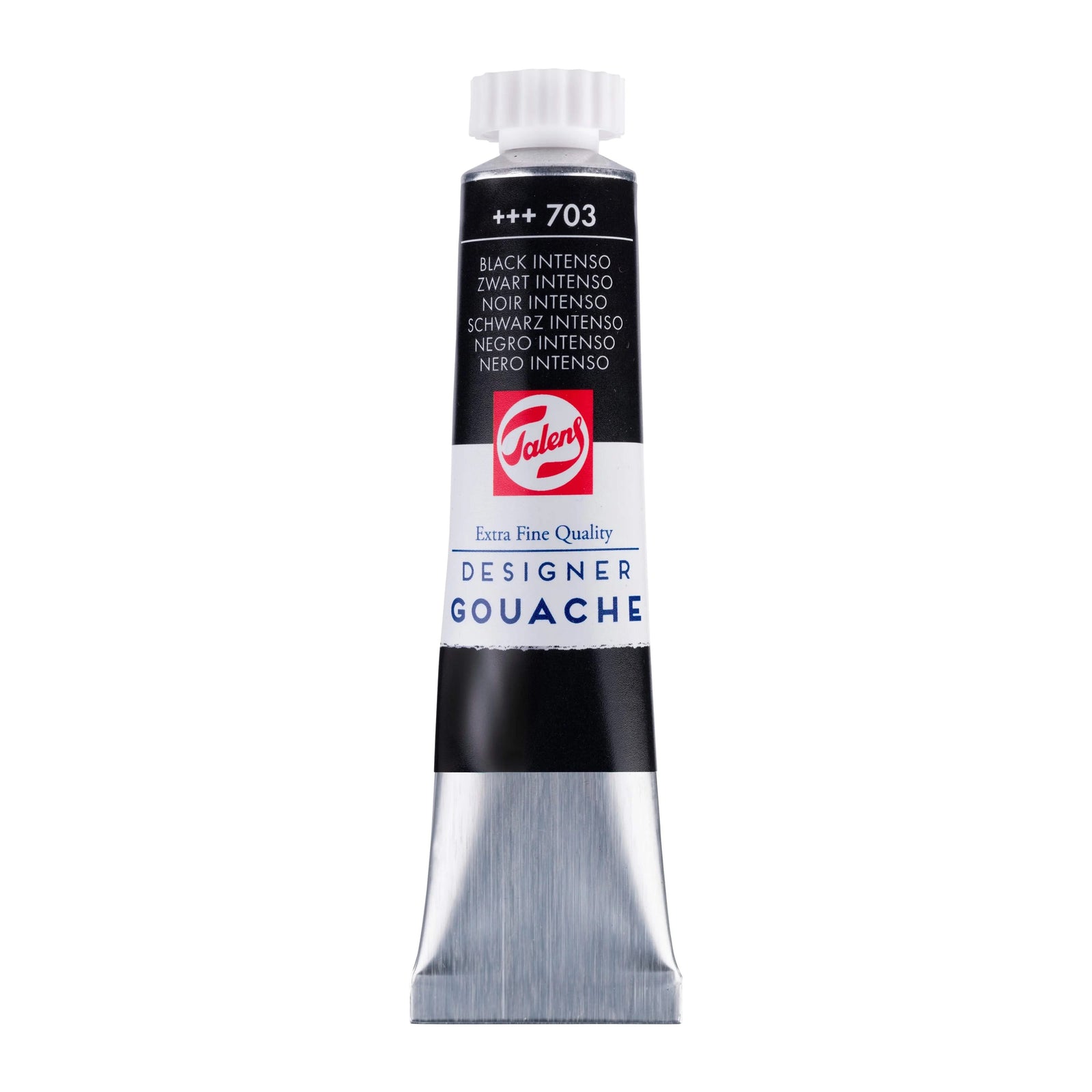 Talens Gouache Extra Fine Quality Tube 20 ml Schwarz Intenso 703 - Kidis Art