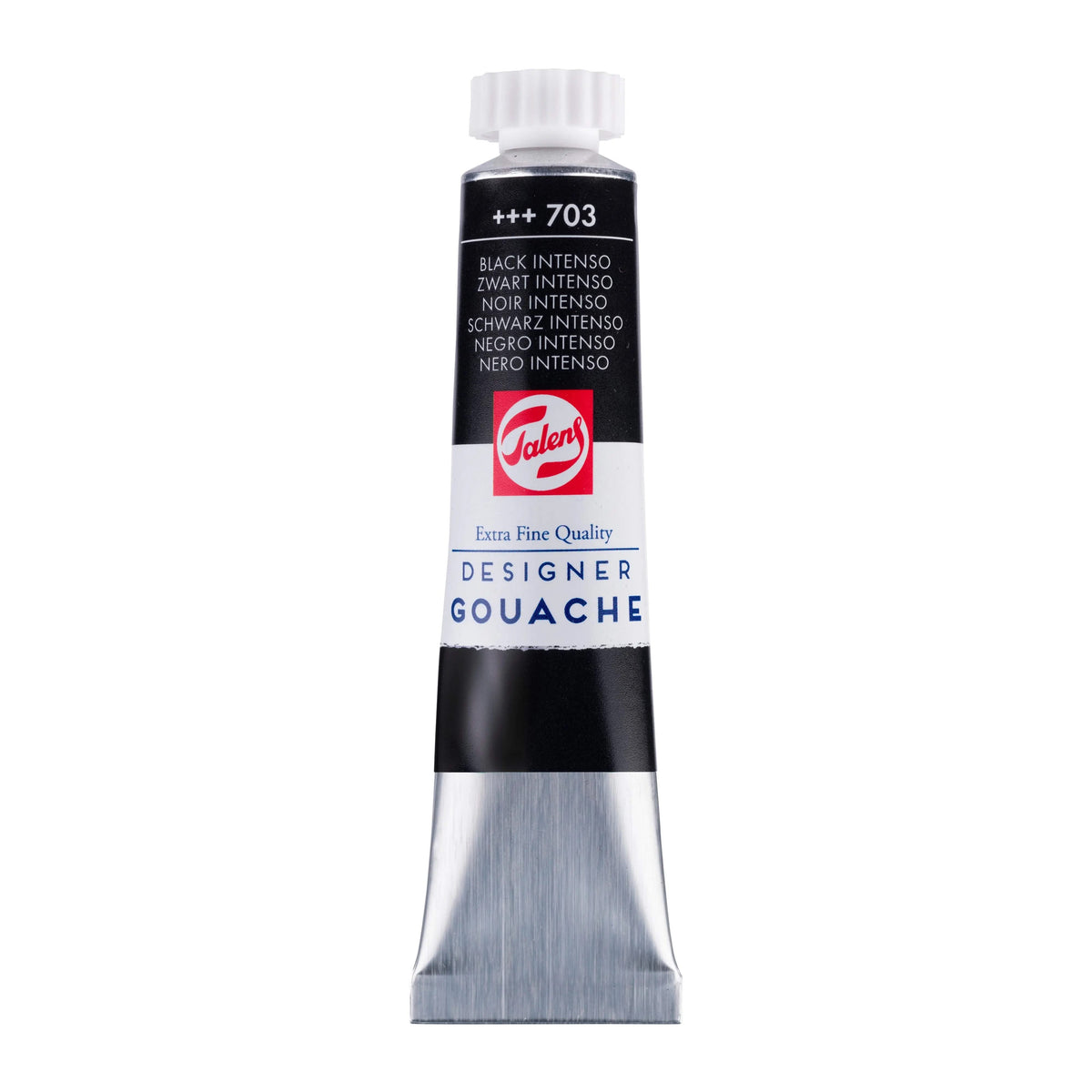 Talens Gouache Extra Fine Quality Tube 20 ml Schwarz Intenso 703 - Kidis Art