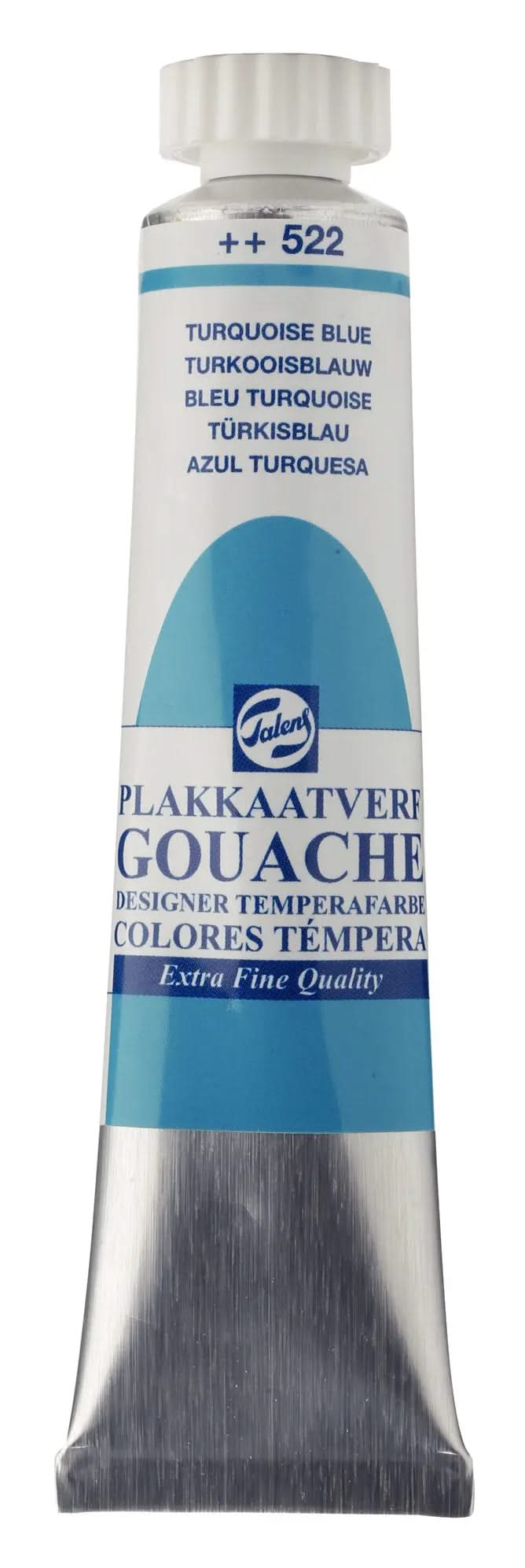 Talens Gouache Extra Fine Quality Tube 20 ml Türkisblau 522 - Kidis Art