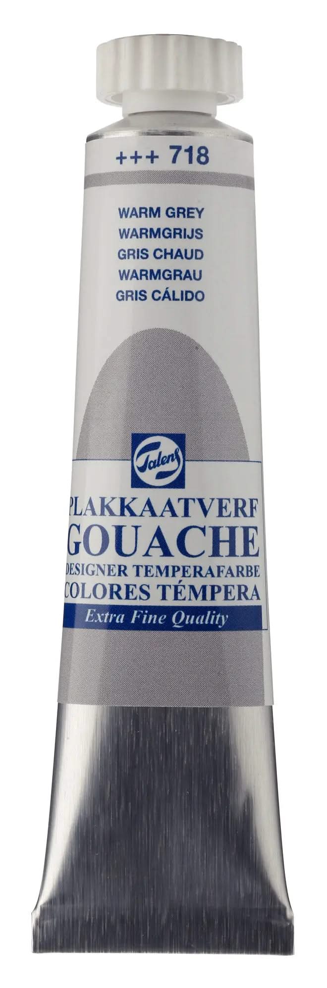 Talens Gouache Extra Fine Quality Tube 20 ml Warmgrau 718 - Kidis Art