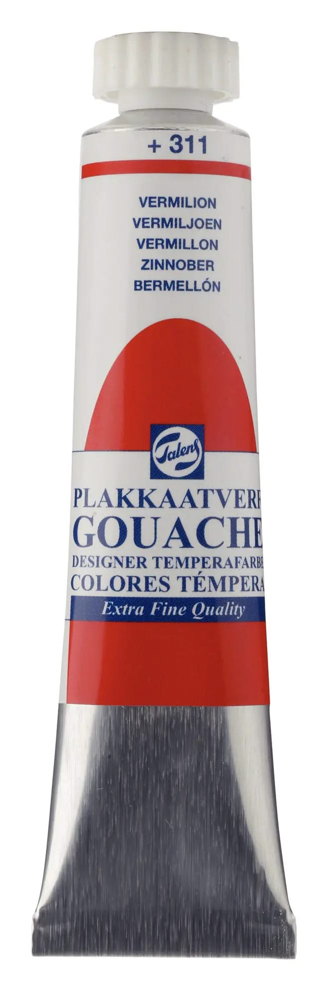 Talens Gouache Extra Fine Quality Tube 20 ml Zinnober 311 - Kidis Art
