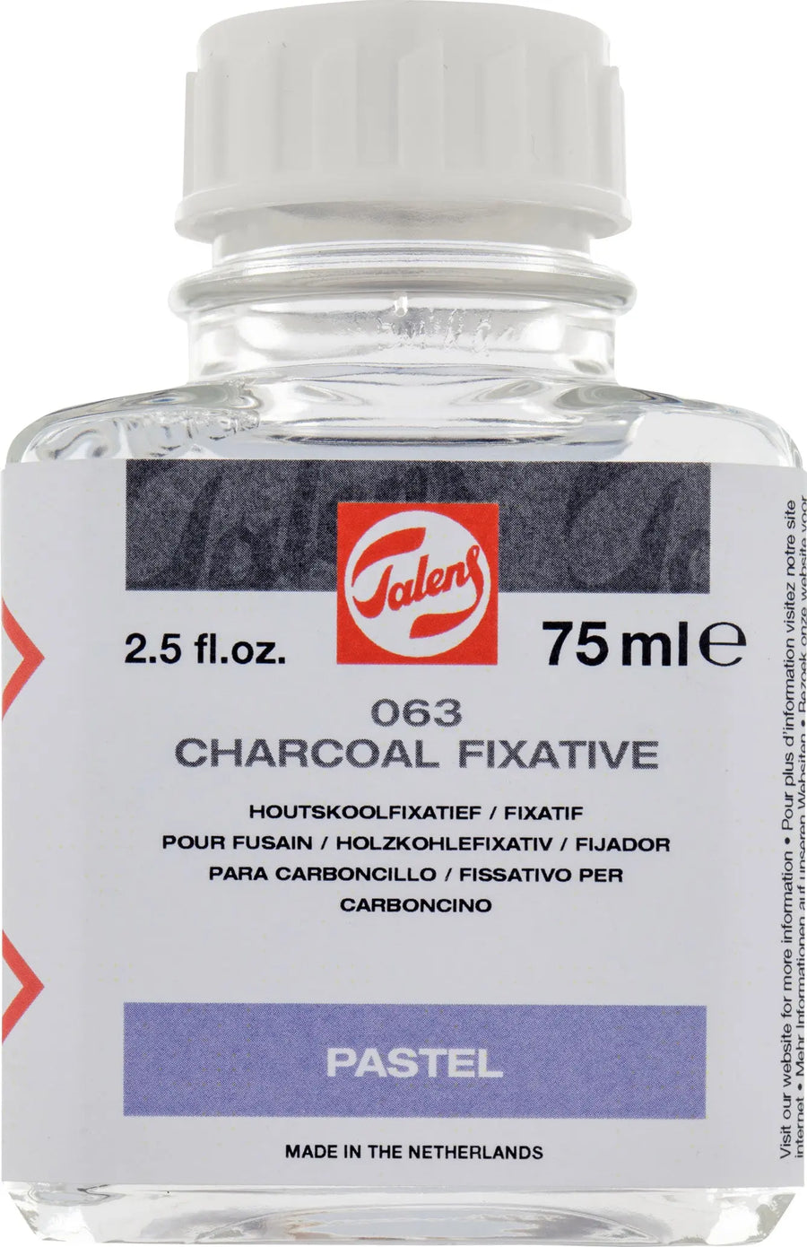 Talens Holzkohlefixativ 063 Flasche 75 ml