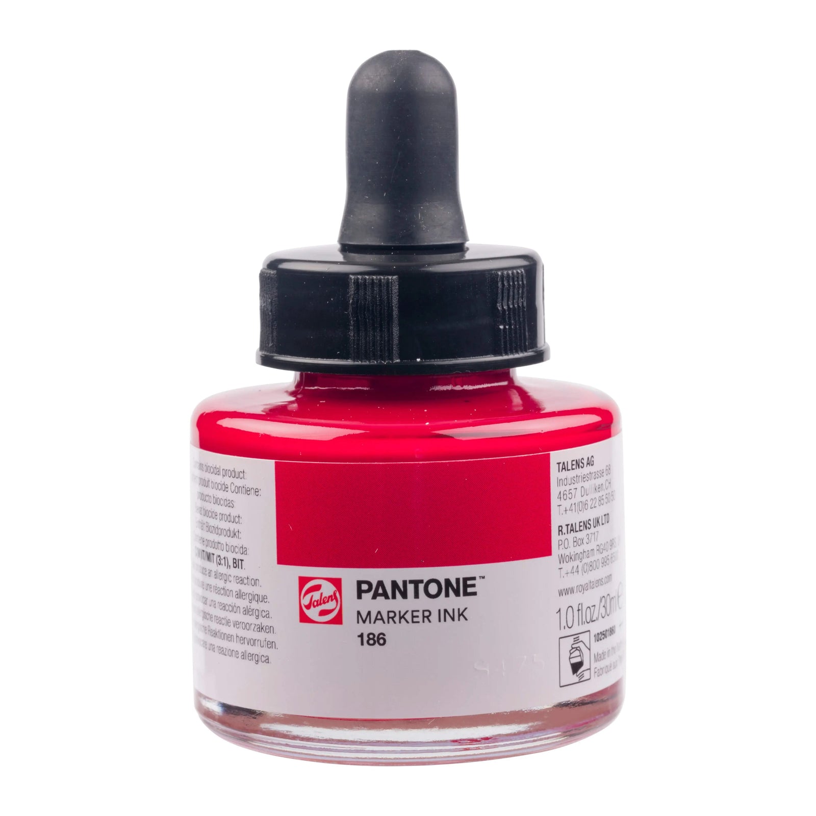 Talens | Pantone Marker-Tinte 30 ml 186 - Kidis Art