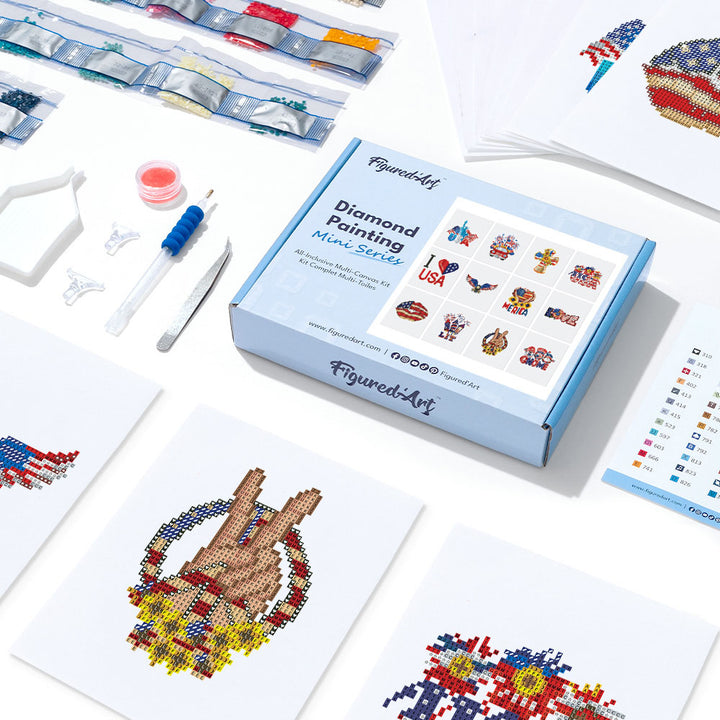 Mini-Serie Diamond Painting – Amerika - Kidis Art