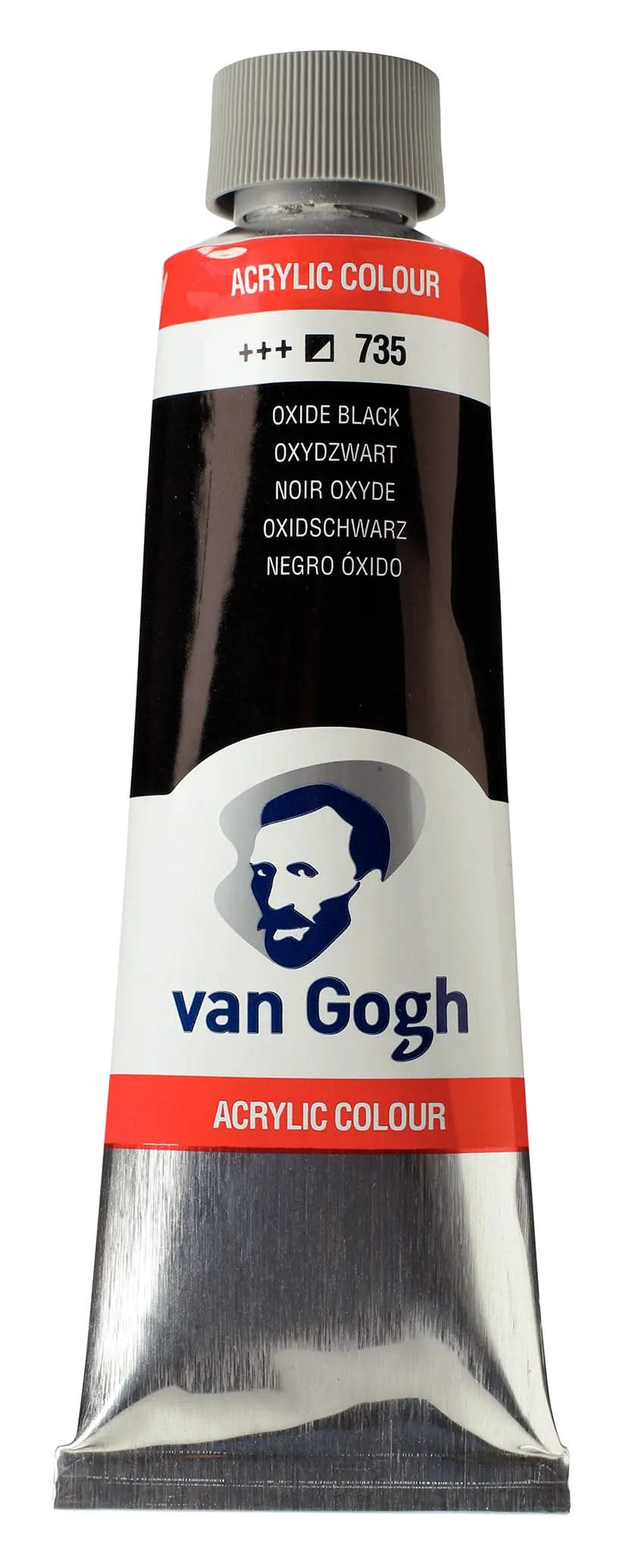 Van Gogh Acrylfarbe Tube 150 ml Oxidschwarz 735 - Kidis Art