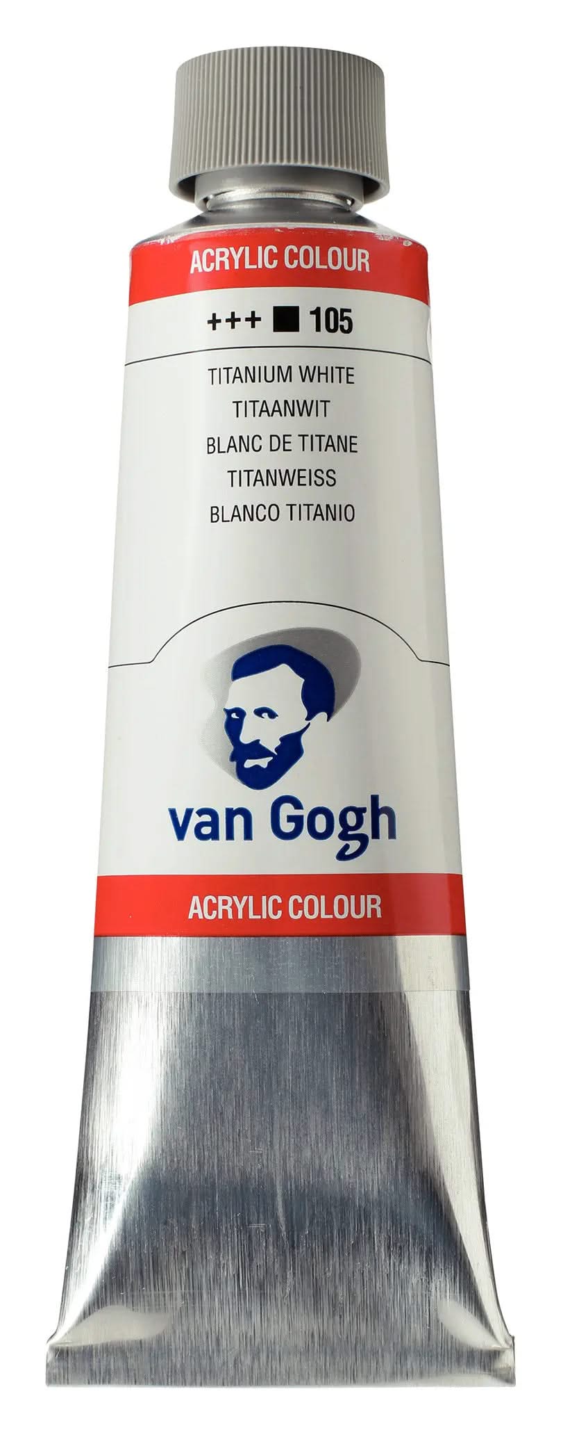 Van Gogh Acrylfarbe Tube 150 ml Titanweiß 105 - Kidis Art