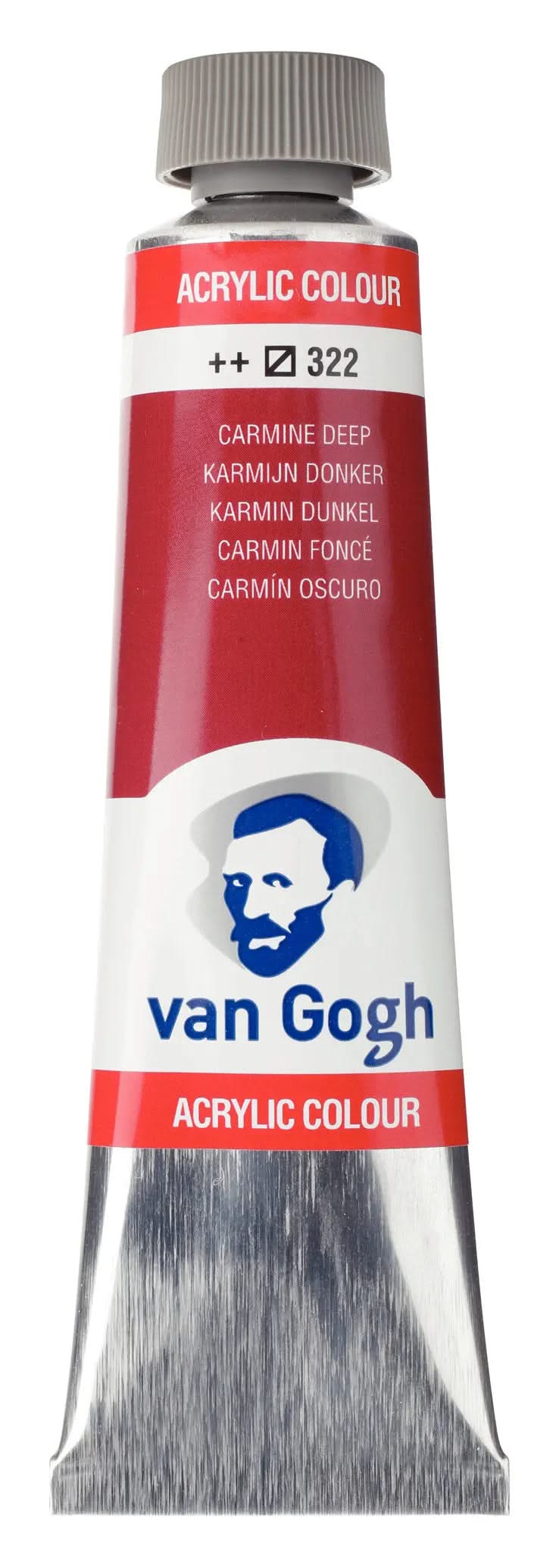 Van Gogh Acrylfarbe Tube 40 ml Karmin Dunkel 322 - Kidis Art