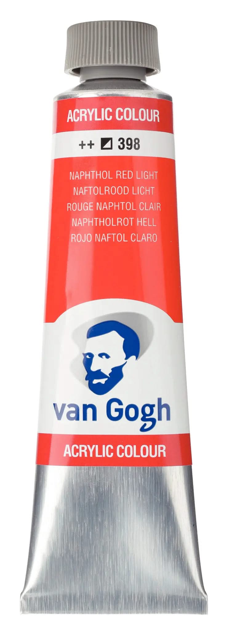 Van Gogh Acrylfarbe Tube 40 ml Naphtholrot Hell 398 - Kidis Art