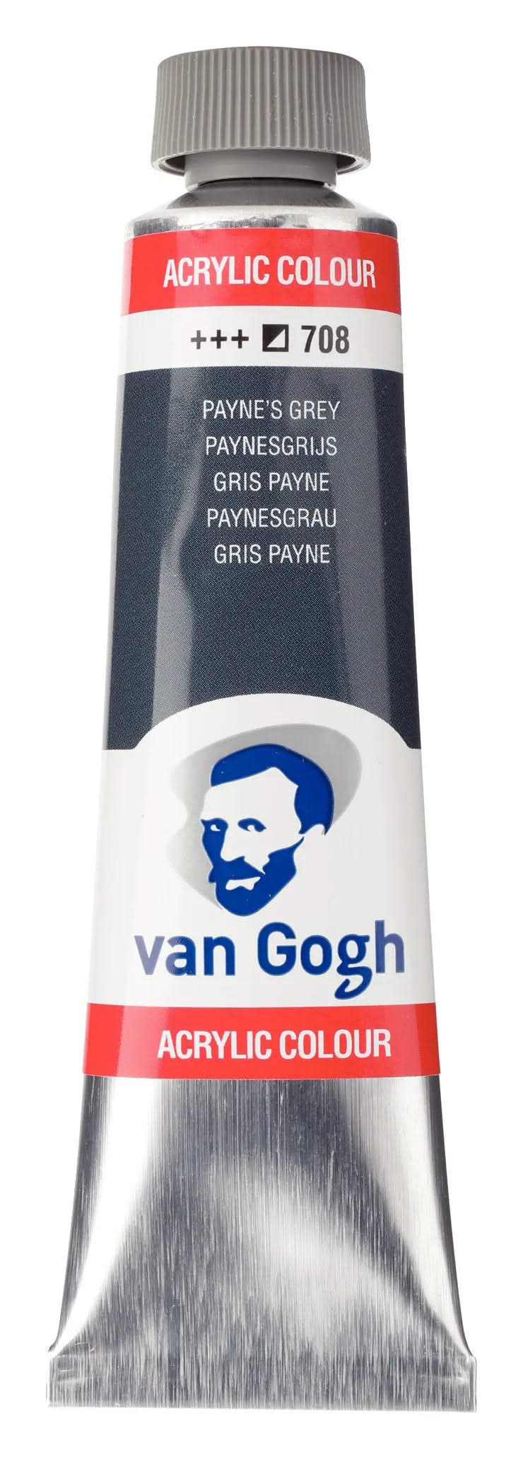 Van Gogh Acrylfarbe Tube 40 ml Paynegrau 708 - Kidis Art