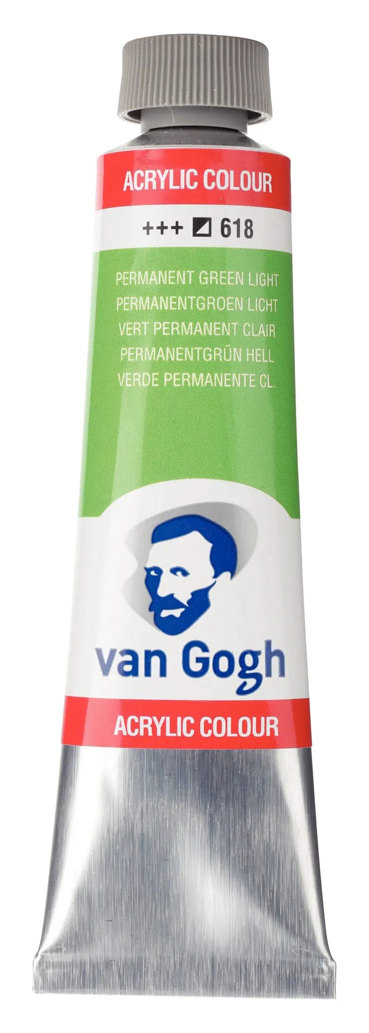 Van Gogh Acrylfarbe Tube 40 ml Permanentgrün Hell 618 - Kidis Art