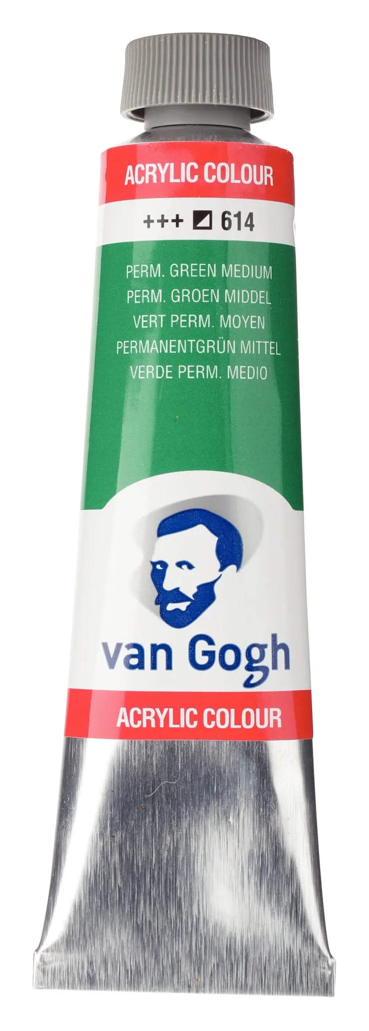 Van Gogh Acrylfarbe Tube 40 ml Permanentgrün Mittel 614 - Kidis Art