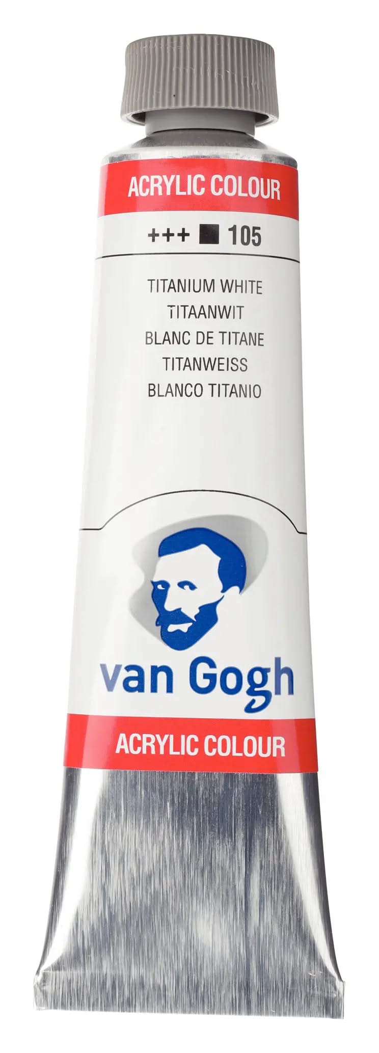 Van Gogh Acrylfarbe Tube 40 ml Titanweiß 105 - Kidis Art
