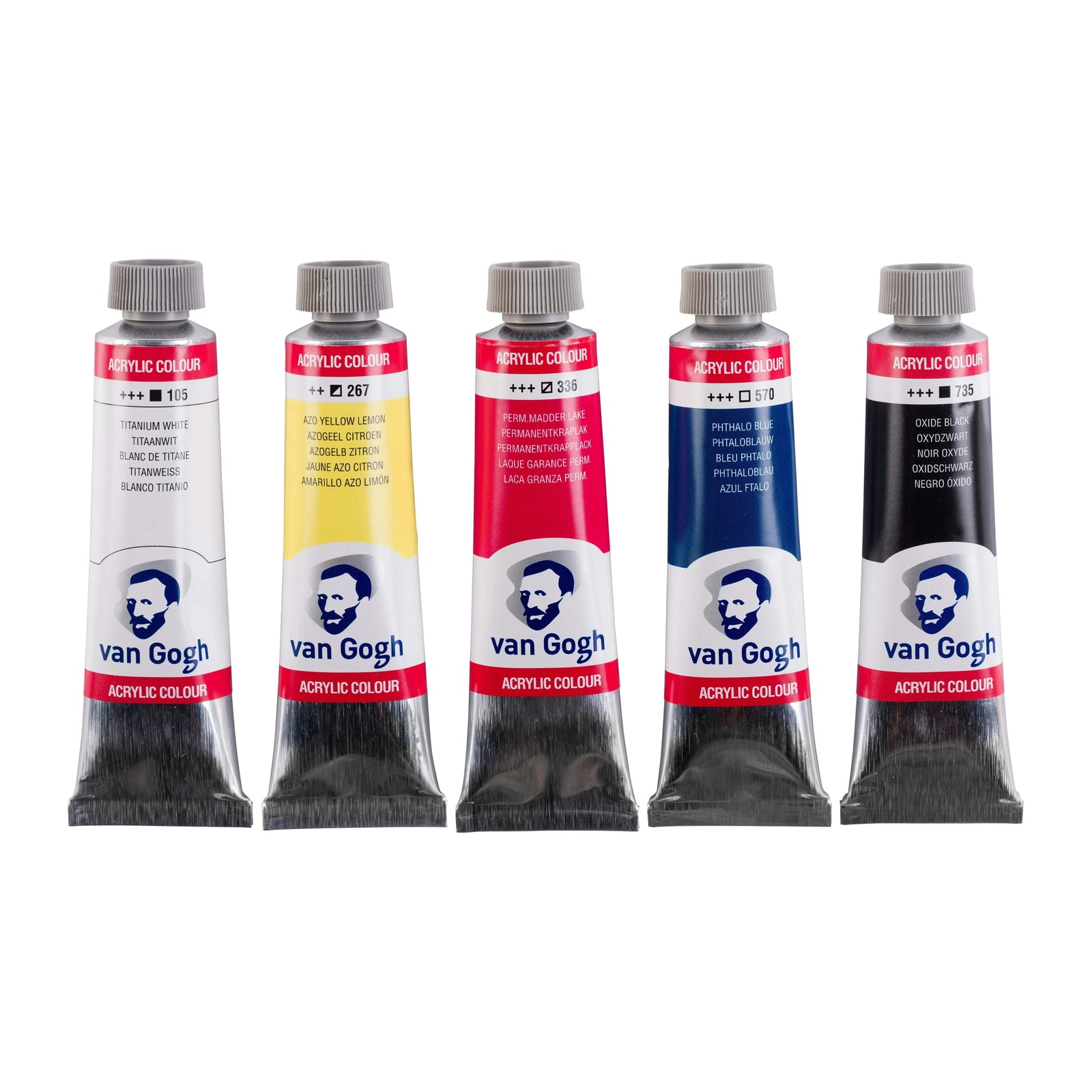 Van Gogh Acrylfarben Primärfarben-Mischset | 5 x 40 ml - Kidis Art