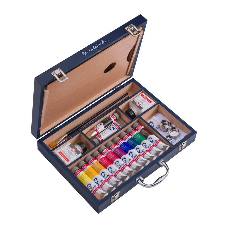 Van Gogh Acrylfarben-Starterbox XL | 12 x 40 ml + Zubehör