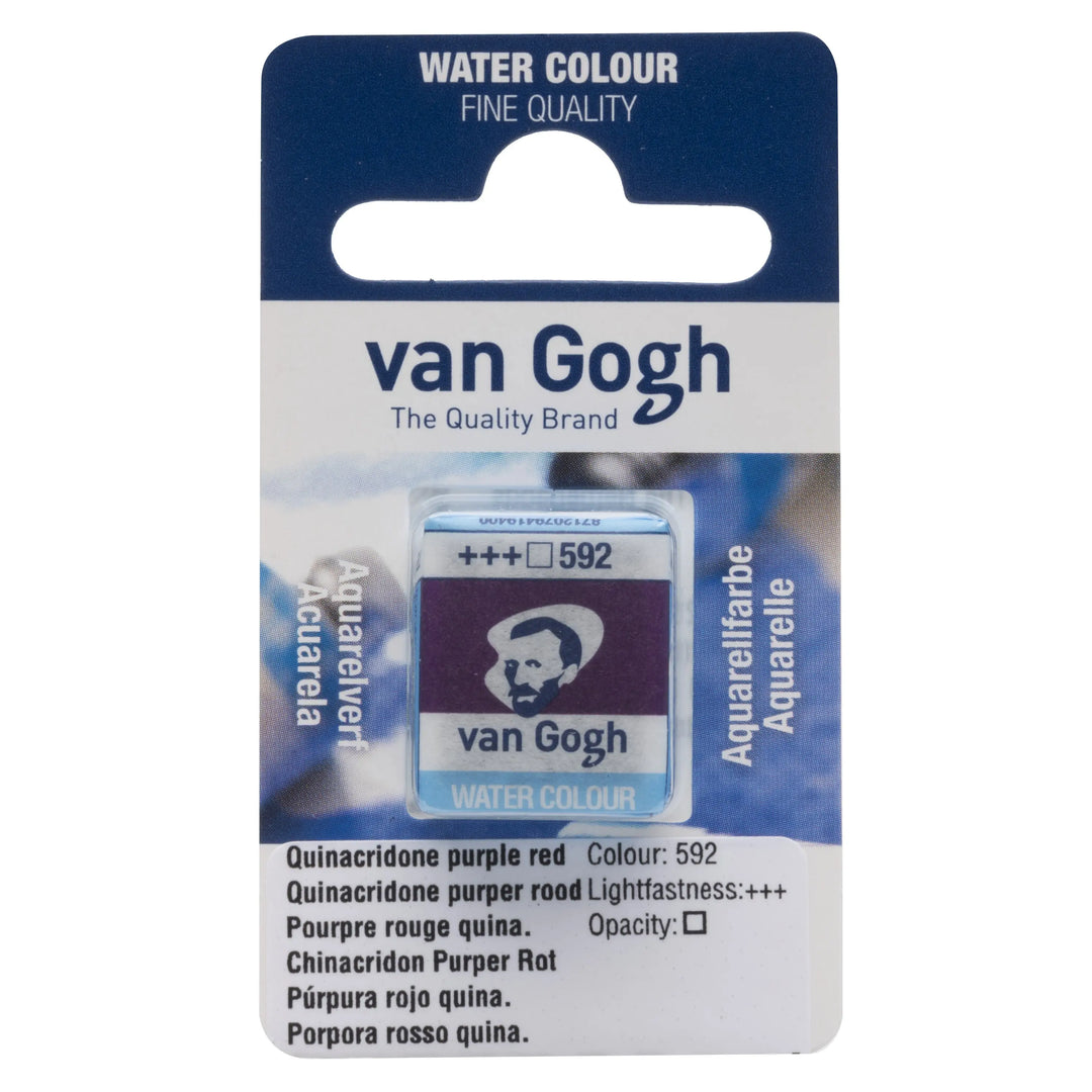 Van Gogh Aquarellfarbe Näpfchen Chinacridon Purper Rot 592